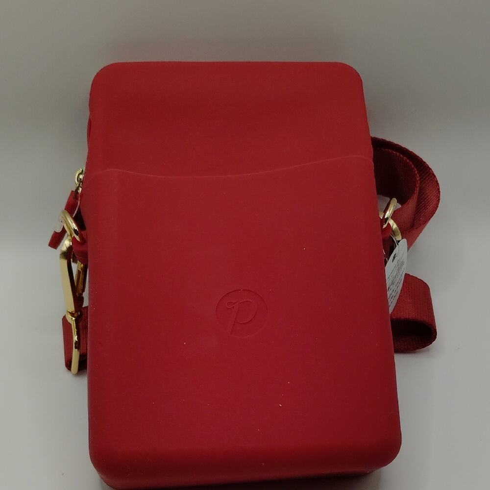 Peepers By PeeperSpecs Burgundy Silicone Crossbody Handbag Waterproof Red